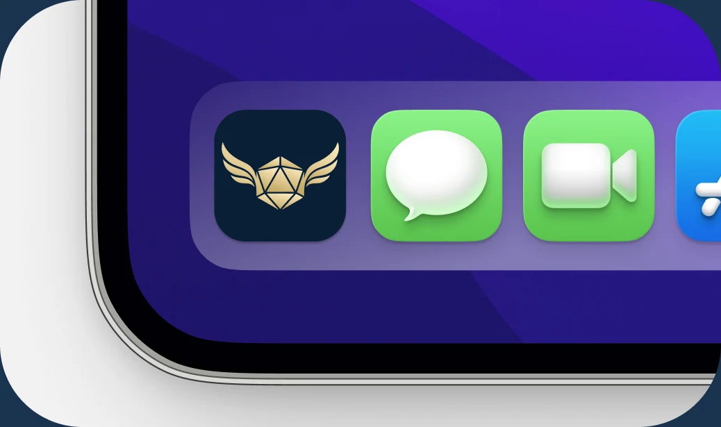 The new emblem as an app icon in an iPhone dock