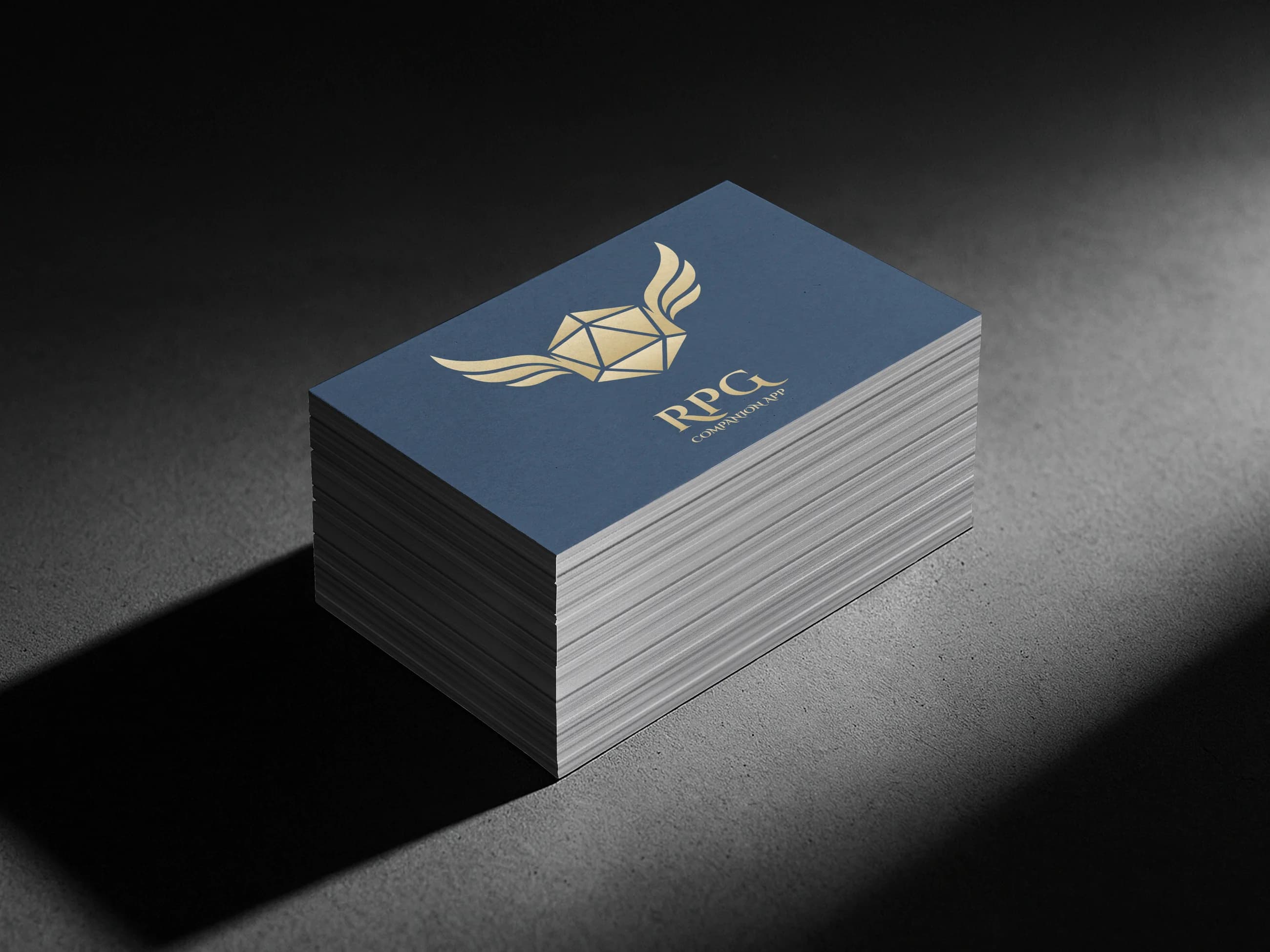 Business cards with the emblem